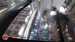 Tiffany Visits a Store in Panties