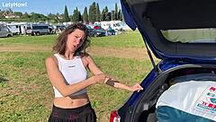 Lety's Thrilling Public Flashing Adventures in Italian Camping Grounds