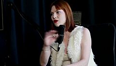 reh queen in sheer red attends a voyeur without using vibrators.