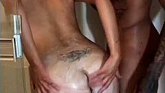 Ebony Woman Takes Monster Cock in Her Asshole