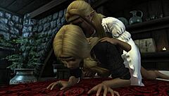 Meralin and eralin enjoying skyrim sex adventure