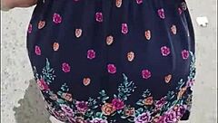 Harassing Mature Big-Ass Woman in Skirt on Lima Streets