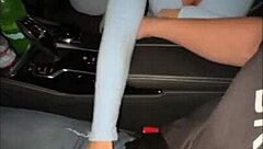 big tit blonde fucks uber driver