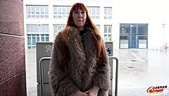 German Scout - Skinny Redhead Soley Summer in Rough First Casting