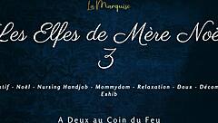 Les Elfes De Mere Noel 3 French Nursing Handjob Teasing Session With European Charm