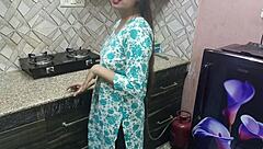 Indian kitchen fuck, stepmom and stepson losing control
