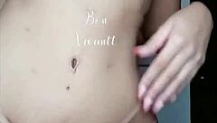 the ebony beauty performs on webcam