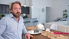 petite teen 18+ gets pov fucking and creampie from step daddy