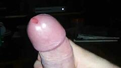 jerking off solo to tranny porn cumshot