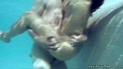 A cute girl massages her white lover’s dick outdoors