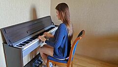 Skinny girl with long hair and tattoo gets fucked hard