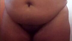 Chubby Brazilian Girl Strips and Shows Big Ass