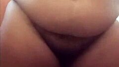 Chubby Brazilian Girl Strips and Shows Big Ass