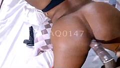 Girl Next Door Puts Monster Cock In Her Ass In Doggystyle