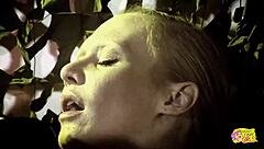 Three Hot Girls In Retro Uniforms Lick Pussy, Masturbate, Ride Dildo With Stud