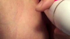 Young girl explores with vibrator in private session