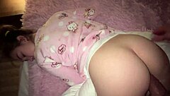 Step sister shares brother's bed with big tits!