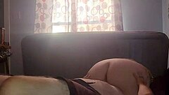 Saturday morning, she received a bunch of sperm on her ass