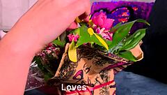 The hot girl cruises in her rubber suit