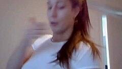 Texas Hottie Shows Shaved Pussy in Webcam POV!