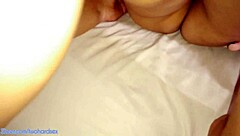 An angry stepsister received a portion of hot sperm on her body