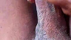 Black dick stroking hard