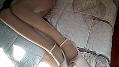 Hot Latina milf allure in seductive mirror BDSM