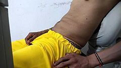 A hot latino guy shows off his big cock in this video