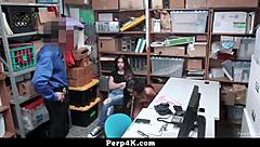 loss prevention officer spies teens stealing in store threesome