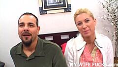 Femdom mistress humiliates old slave with black pov pounding