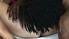 Hot interracial sex with a naughty girl and her two black friends