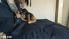 Skinny Mulata With Well-Endowed Amateur Teases Muscular Body