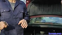 english milf gets pipe fitted by cheeky plumber