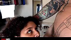 The tattooed guy threw a Erotick check on the house