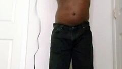 Shaving and masturbating privately