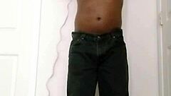 Shaving and masturbating privately