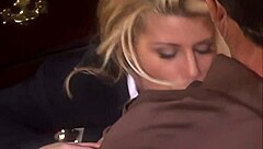 Beautiful blonde MILF Summer Storm is having a hard and deep fuck