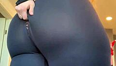 Pawg rips pants stretching big ass
