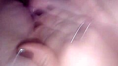 enjoying the company of the attractive white lady while she relaxes