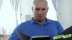 Two HORNY stepdaughters BOUNCE and MOAN while getting spanked