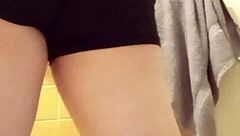 petite girls in homemade toilet fun