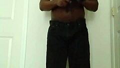 Shaving and masturbating privately