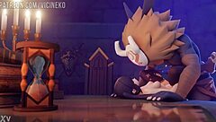 watch mona vs hilichurl: can she take that monster cock in pov missionary?