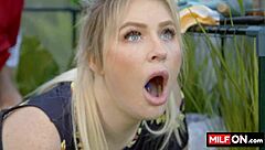 Big bootstrap incarnate Jenna Starr gets fucked in garden
