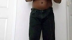 Shaving and masturbating privately