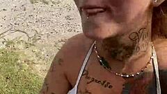 married blonde from sao paulo fucks lover on rio beach