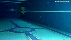 diana rius with hot tits touches her body underwater?