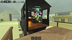 Does the ladyboy get banged in a gangbang while staying afk?