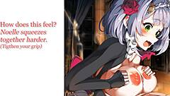 Noelle's new servant worships her feet in femdom