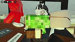 Does the ladyboy get banged in a gangbang while staying afk?